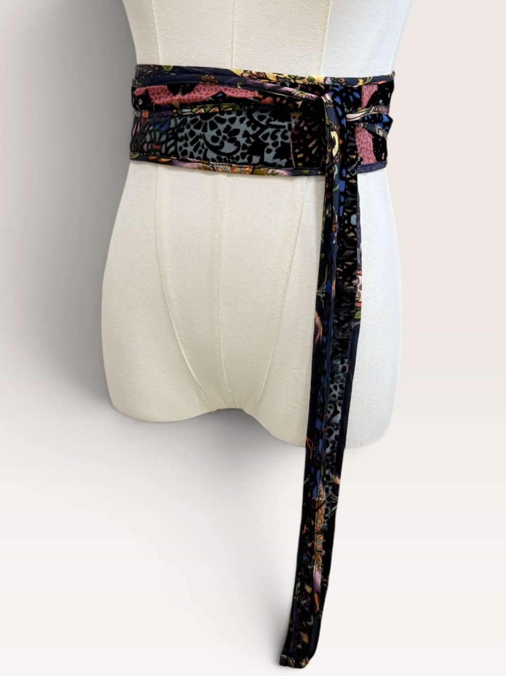 Johnny Was Catherine Belt Soundbath Navah Velvet Burnout Embroidered Boho NWT - Picture 9 of 10